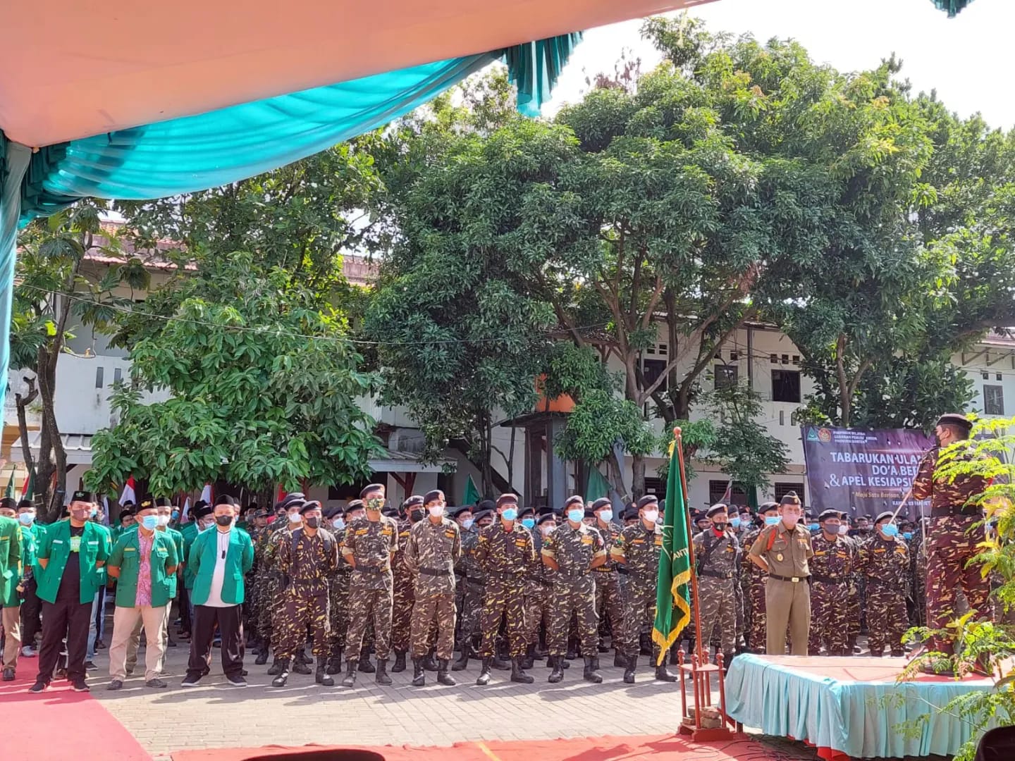 Kepala Kantor Kemenag Kota Serang Hadiri Apel Siaga Banser Banten
