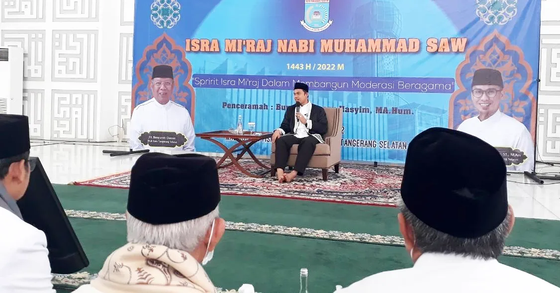 Peringatan Isra Mi'raj Masjid Al-I'tishom Puspem Kota Tangsel