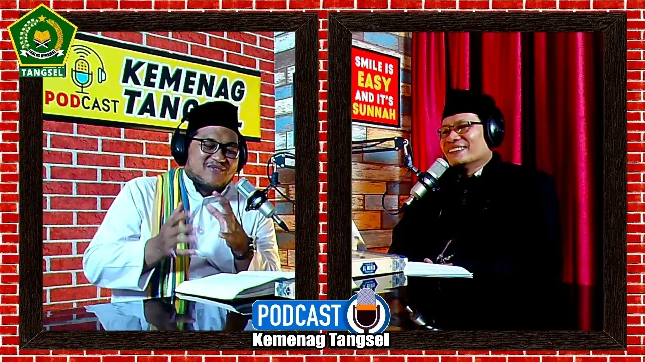Proses Rekaman Podcast Kemenag Tangsel Edisi Bincang Santai Ramadhan