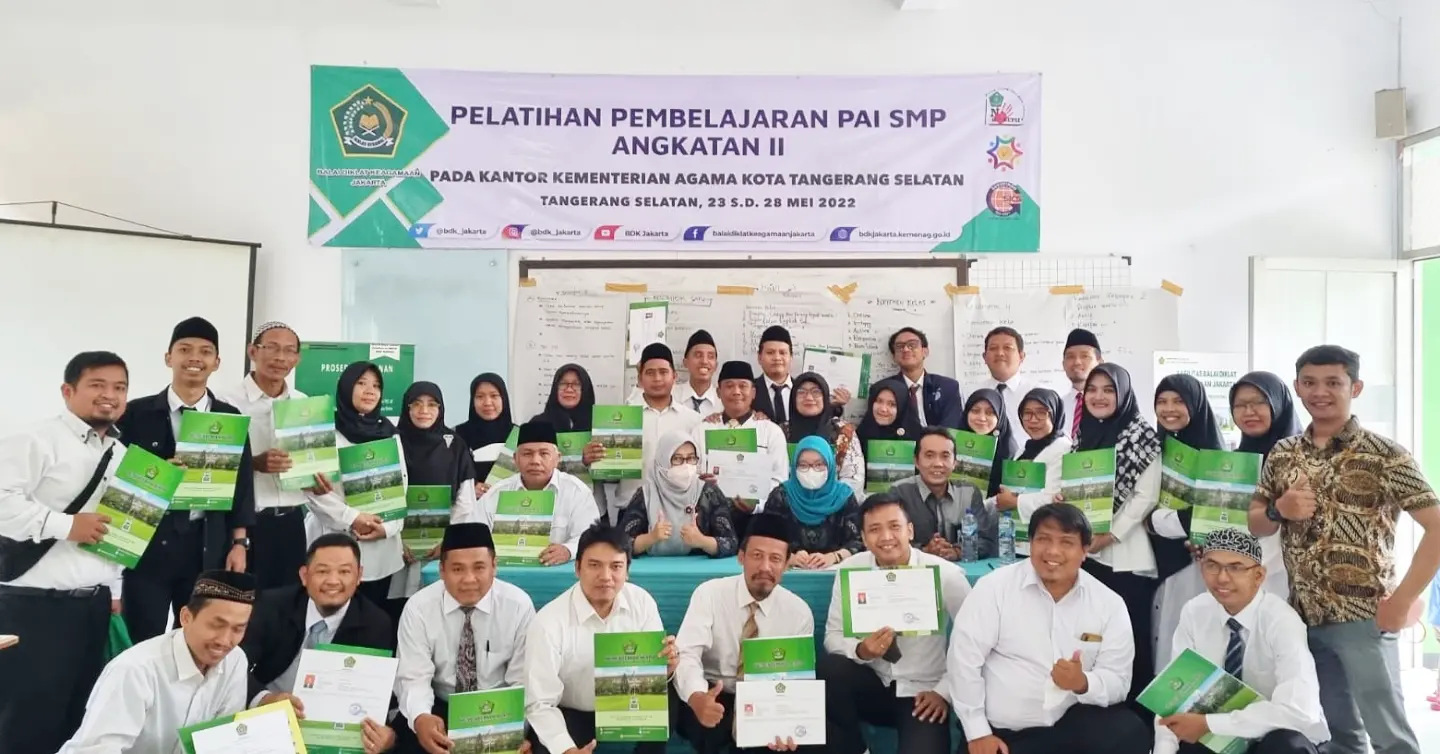 Kakan Kemenag Tangsel Tutup Pelatihan Pembelajaran PAI SMP Angkatan II